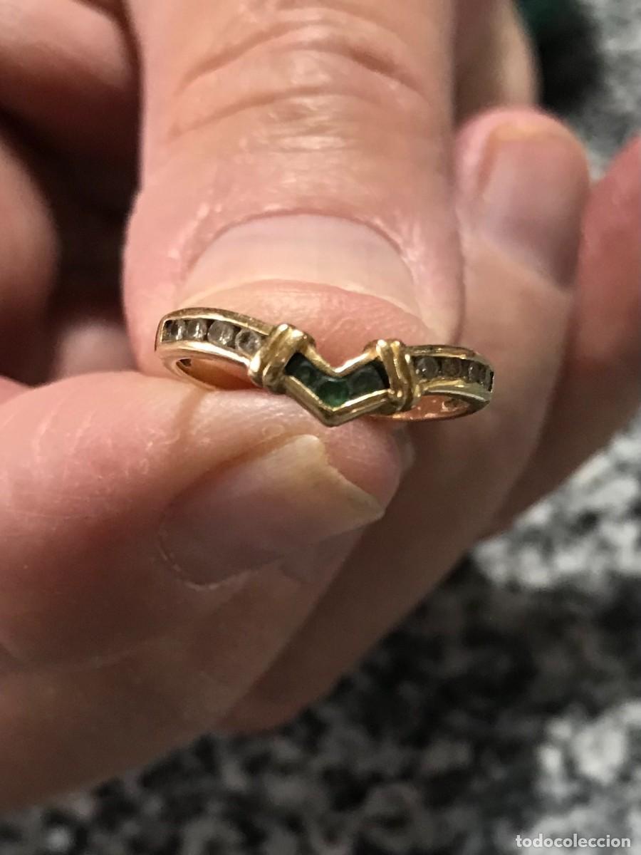 Joyeria: Anillo de Oro Amarillo con Diamantes - Foto 5