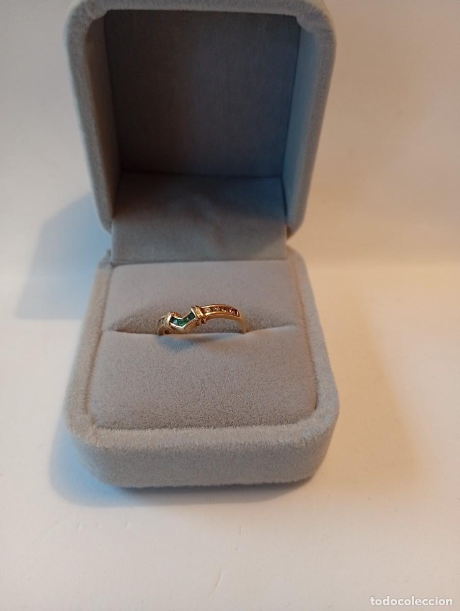 Joyeria: Anillo de Oro Amarillo con Diamantes - Foto 6