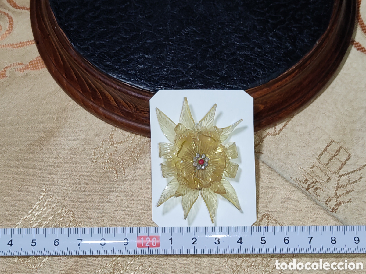 Joyeria: Broche modernista & flor de lucite. *33* - Foto 4