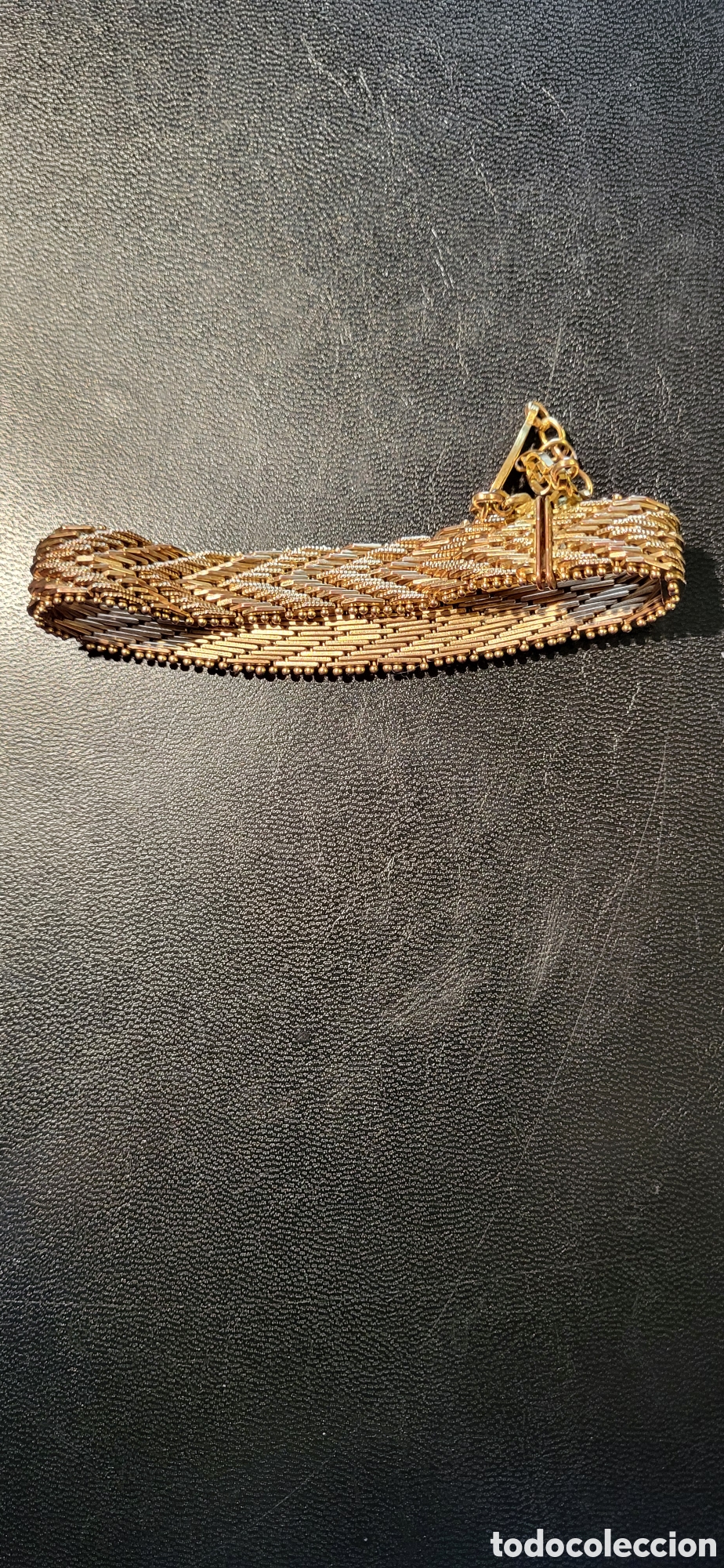 Joyeria: Pulsera de metal dorado. - Foto 2