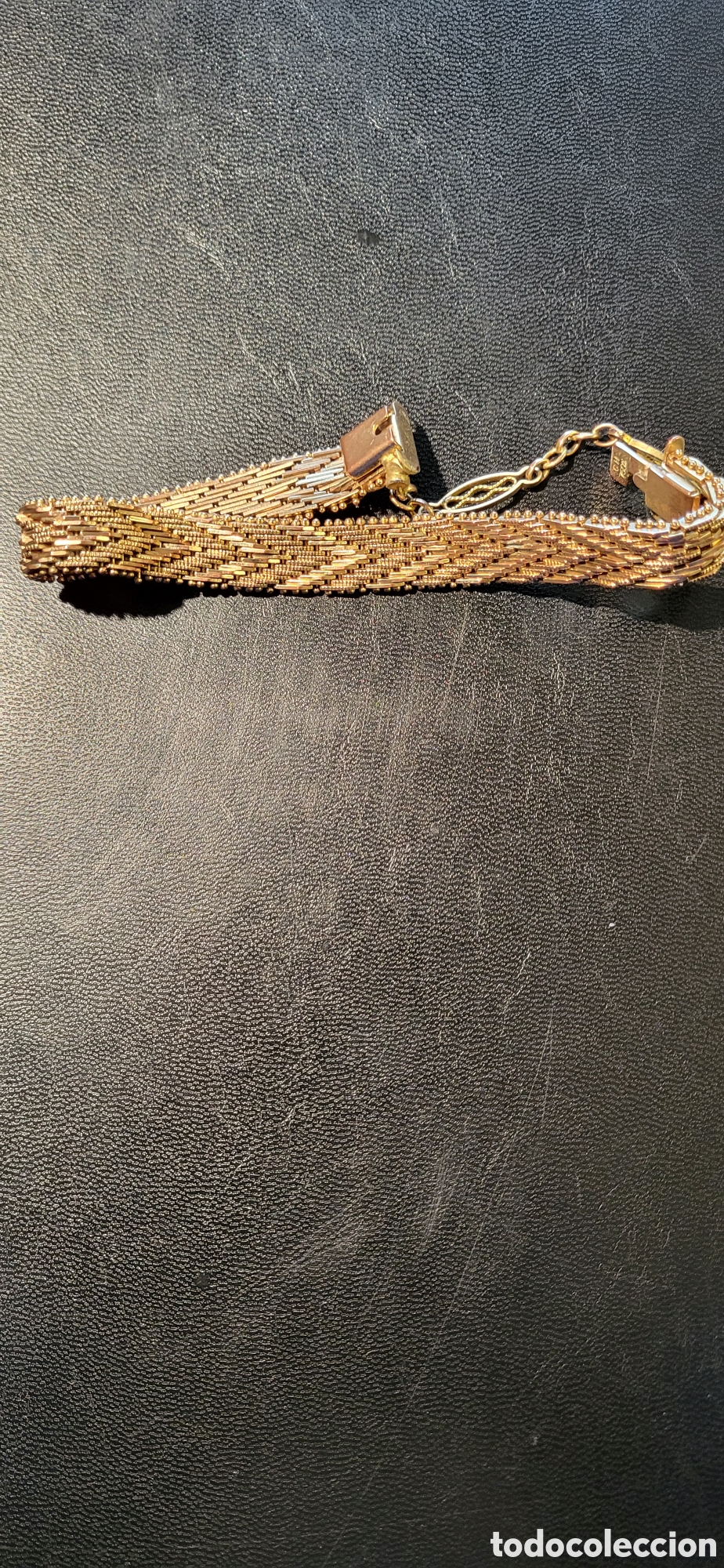 Joyeria: Pulsera de metal dorado. - Foto 3