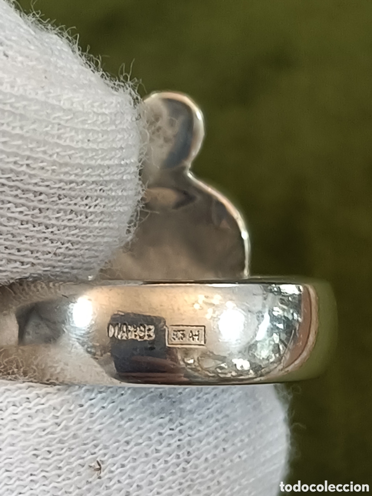 Joyeria: ANTIGUO ANILLO ELABORADO EN PLATA Y TURQUESA - Foto 11