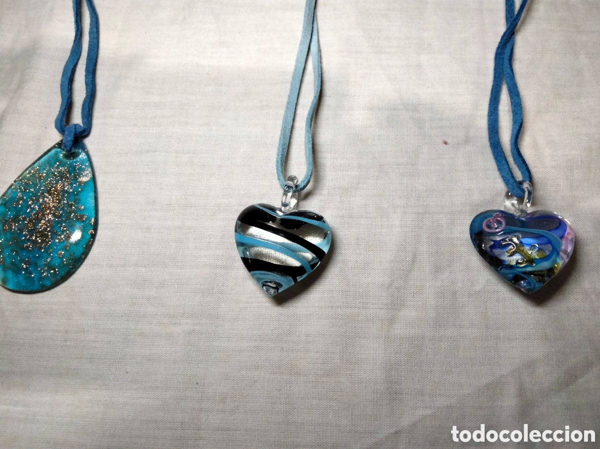Joyeria: Lote de 7 colgantes cristal de murano - Foto 4