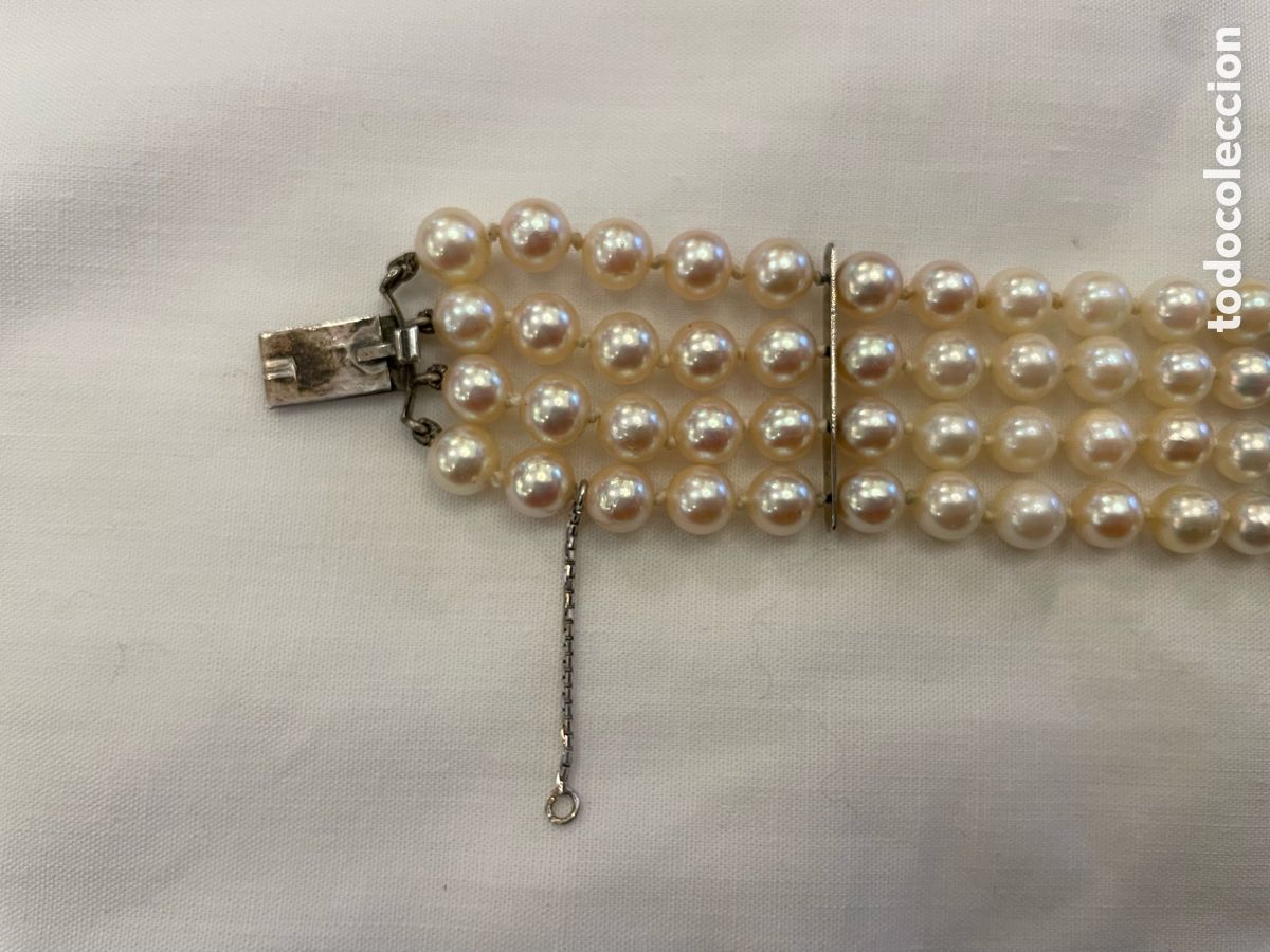 Joyeria: Pulsera de oro 18K y plata con perlas - Foto 10
