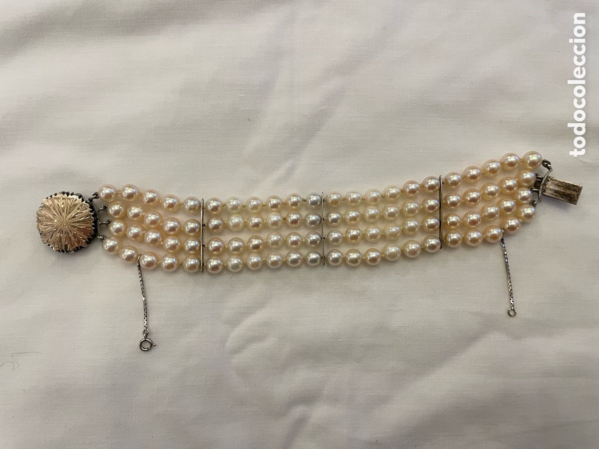 Joyeria: Pulsera de oro 18K y plata con perlas - Foto 11