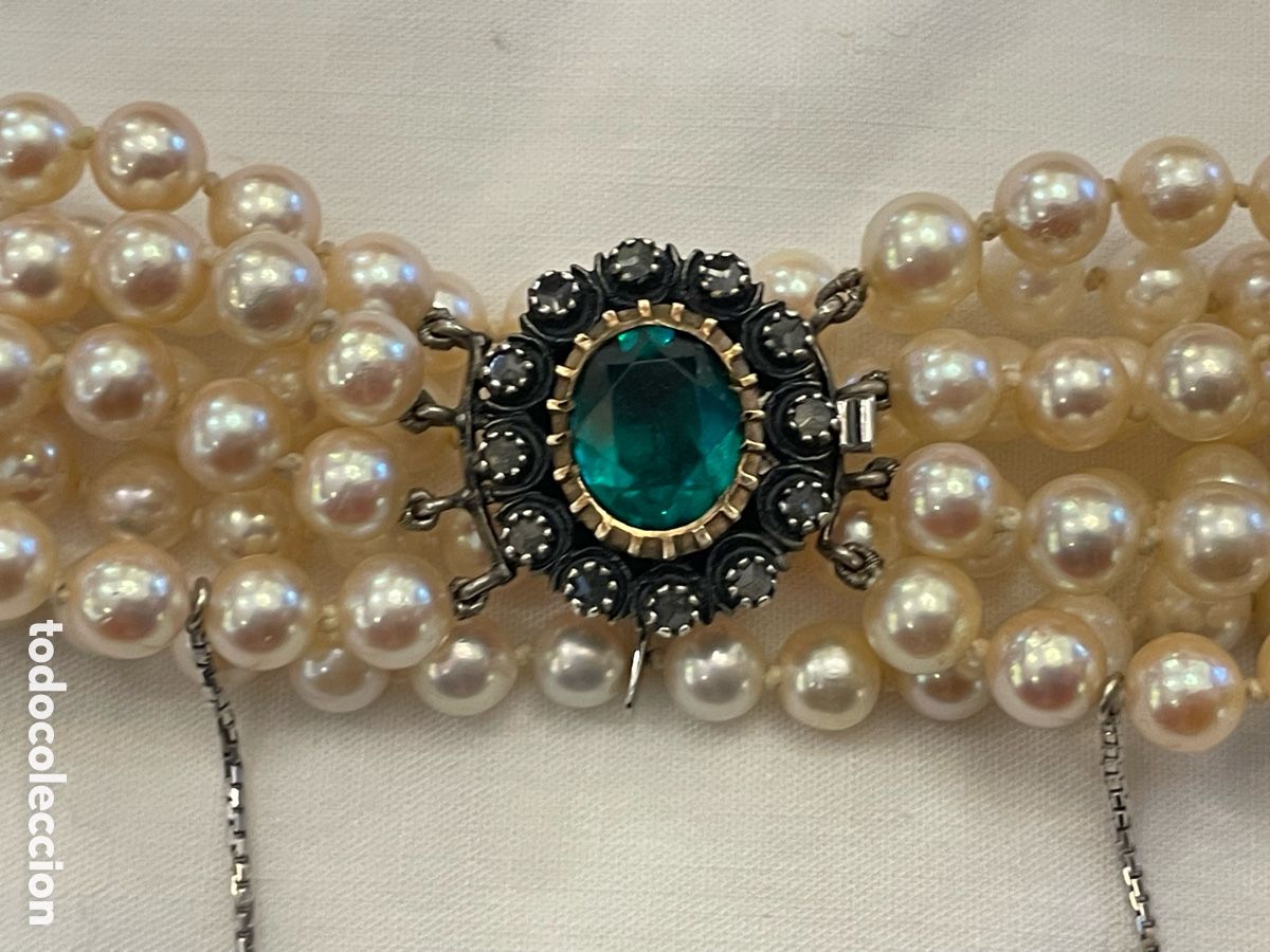 Joyeria: Pulsera de oro 18K y plata con perlas - Foto 4