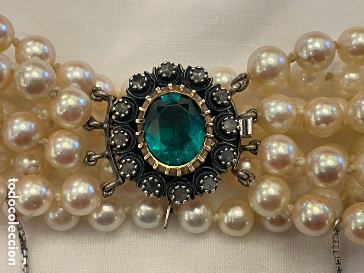 Joyeria: Pulsera de oro 18K y plata con perlas - Foto 5