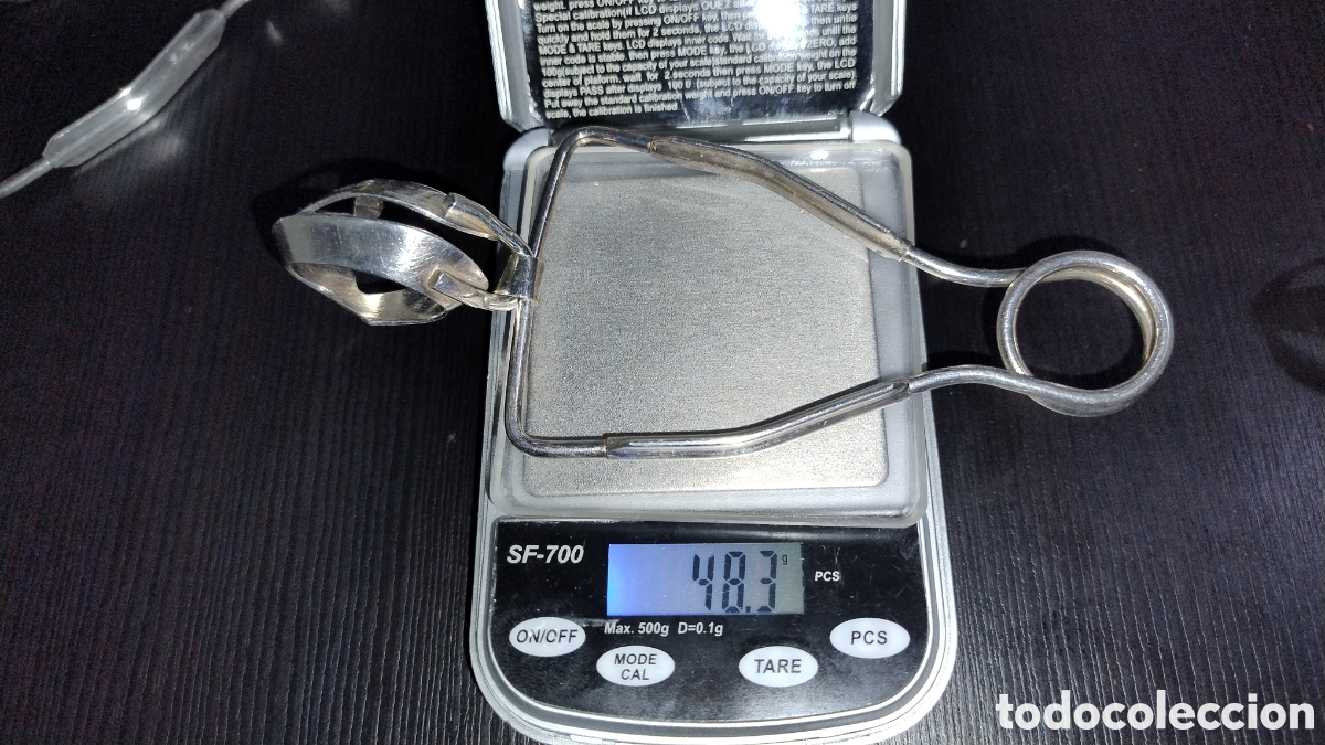 Joyeria: Pinzas de plata para sujetar caracoles - Foto 6