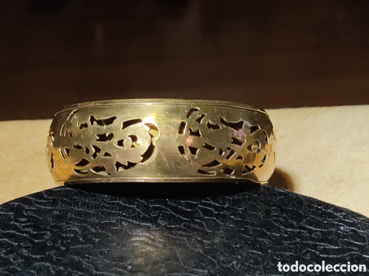 Joyeria: Antigua pulsera de lat&oacute;n con calados. - Foto 7