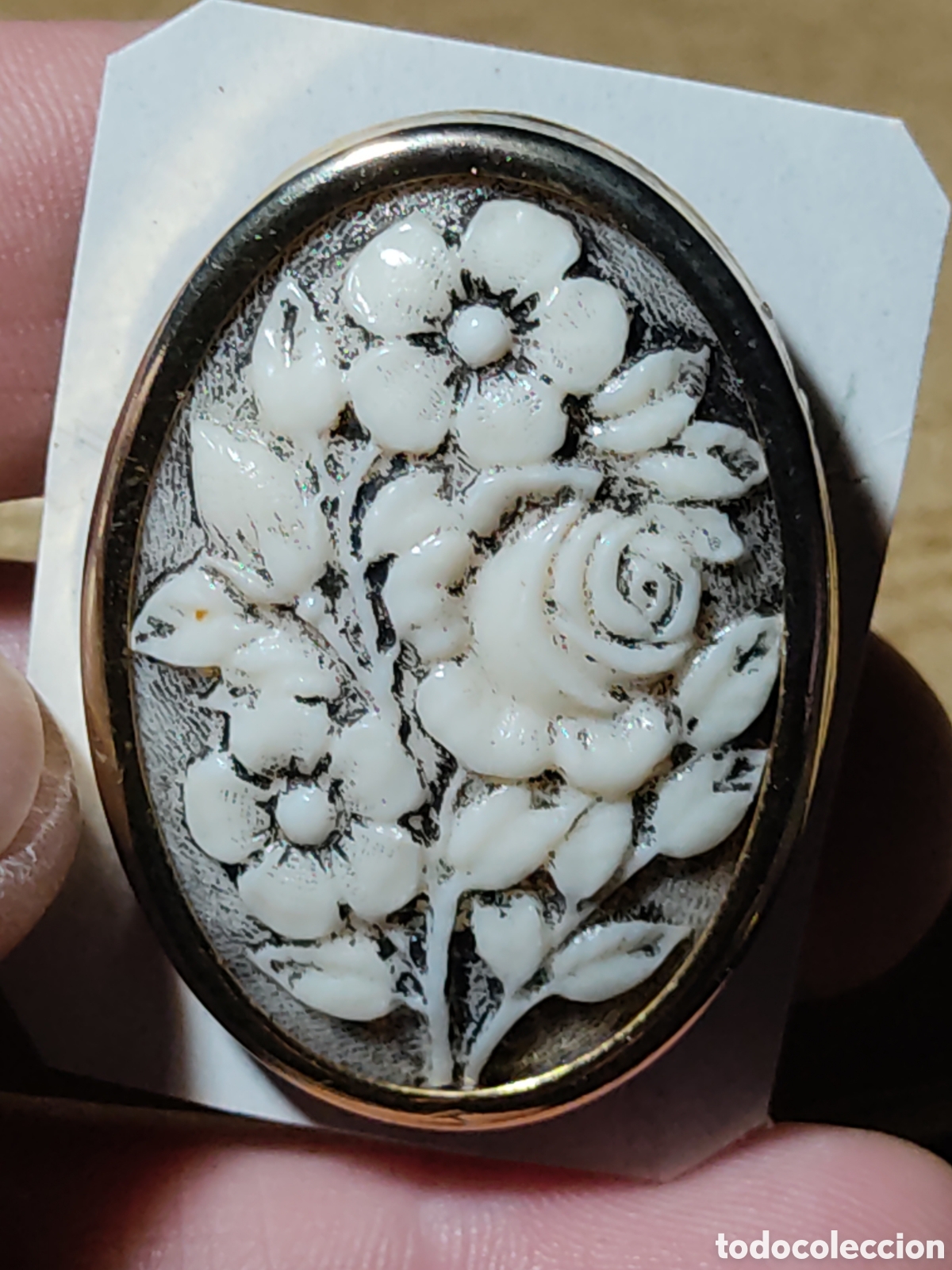 Joyeria: Broche camafeo de flores.Vintage. - Foto 5