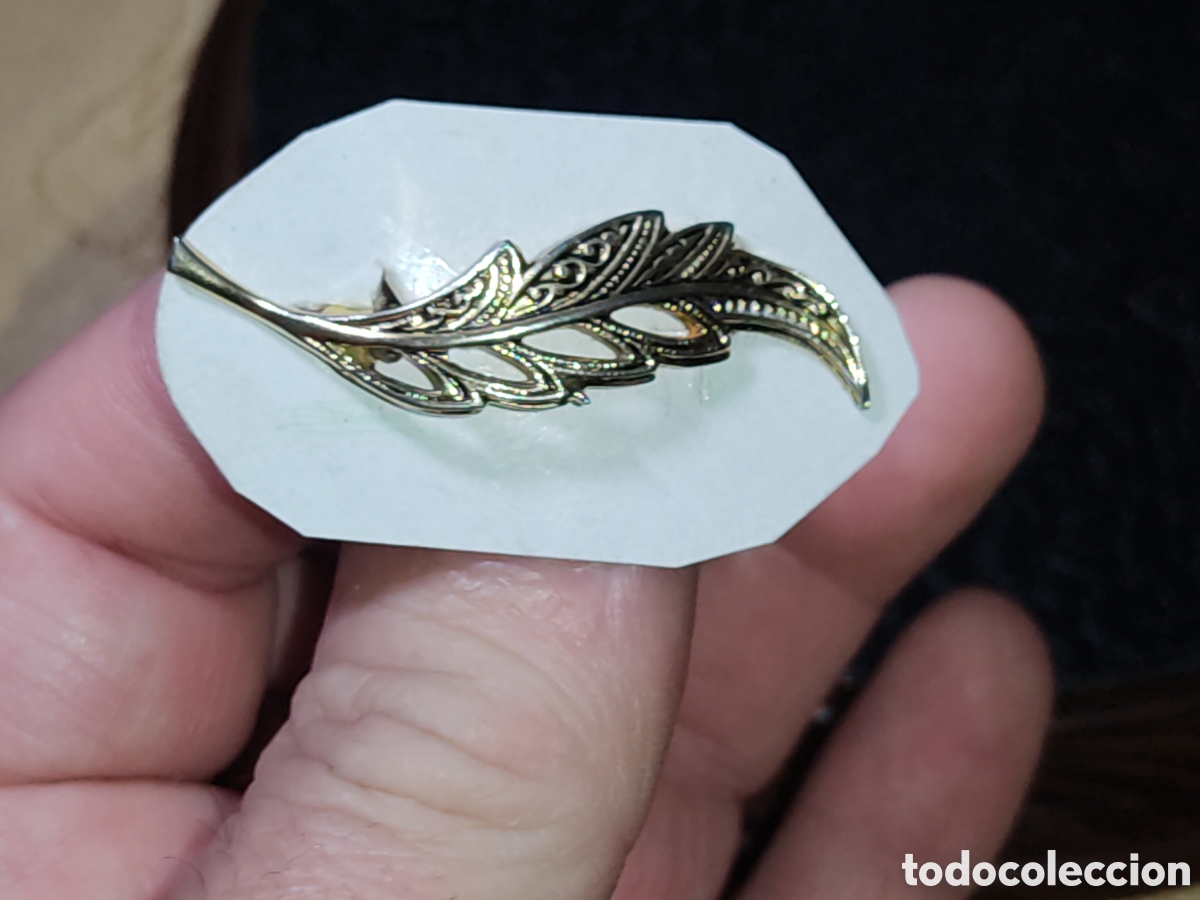 Joyeria: Broche pluma damasquinada o similar. - Foto 1