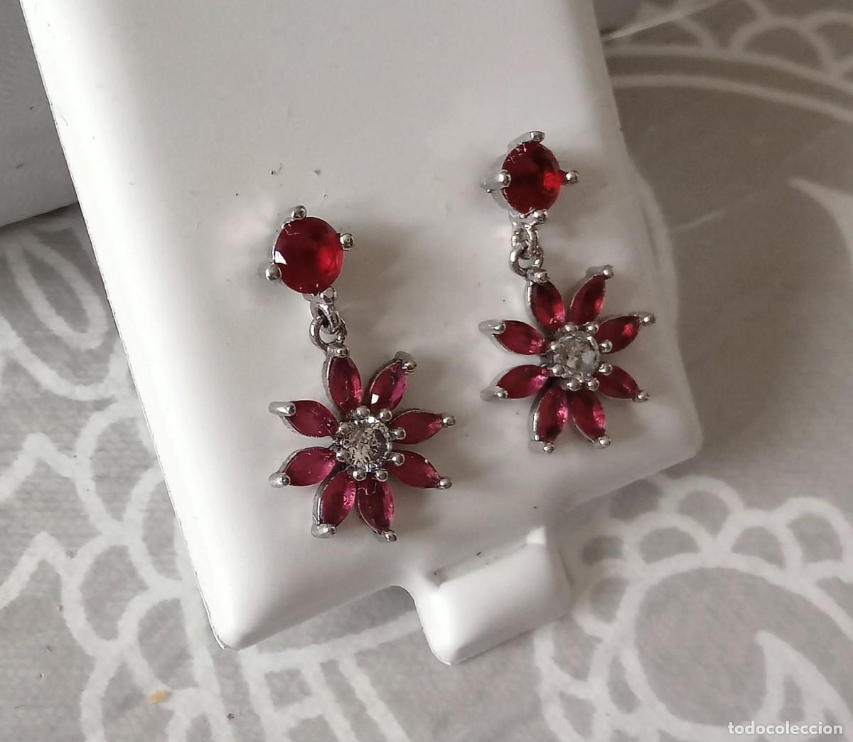 Joyeria: Pendientes Plata Flor - Foto 1