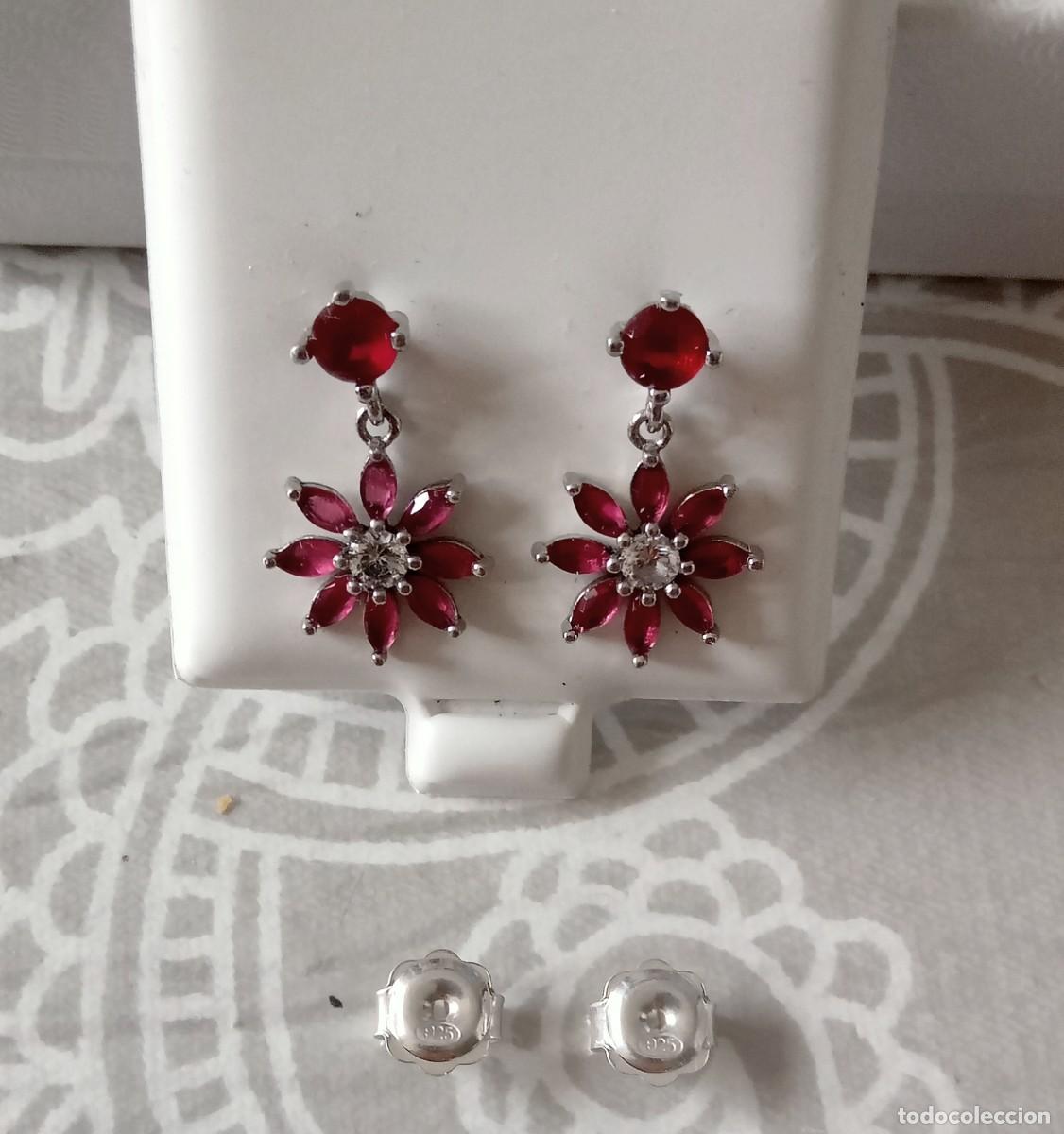 Joyeria: Pendientes Plata Flor - Foto 3