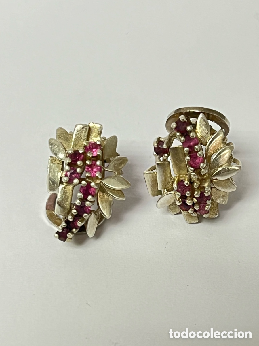 Joyeria: Pendientes de plata y espinela morada /P414 - Foto 5