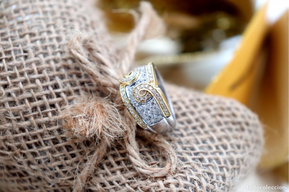 Joyeria: Anillo de oro de 18 quilates con diamantes - Foto 2