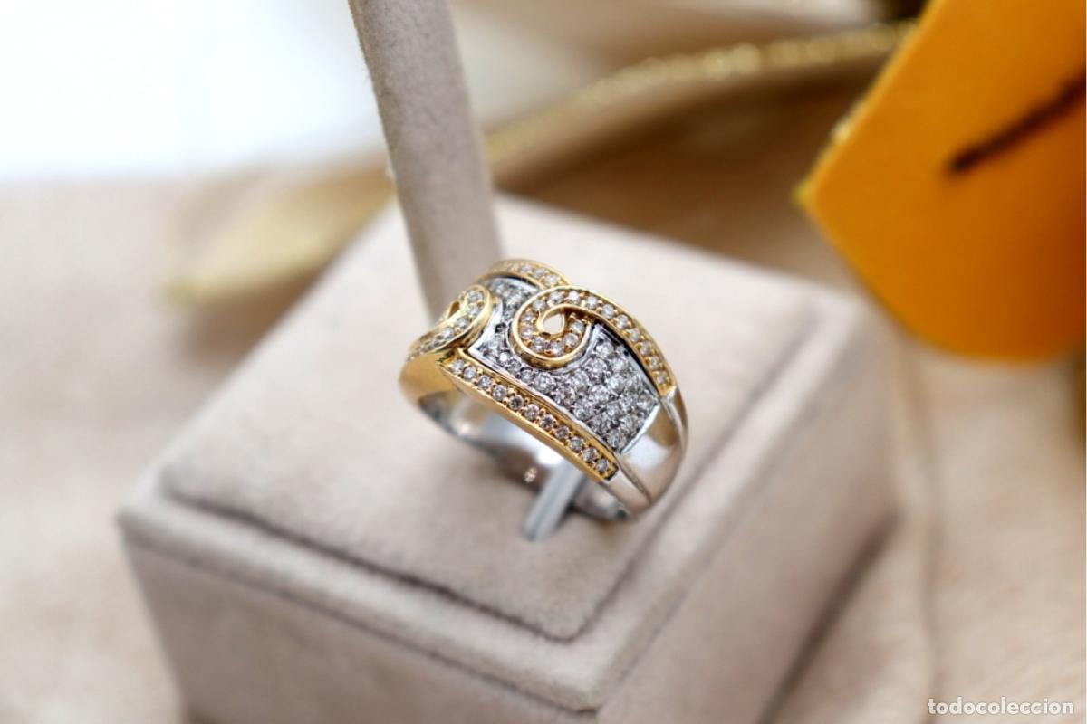 Joyeria: Anillo de oro de 18 quilates con diamantes - Foto 6
