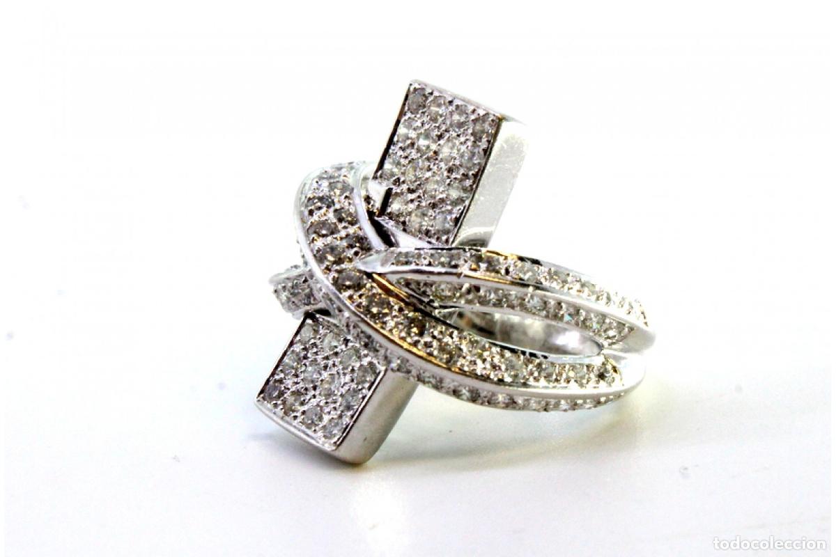 Joyeria: Anillo de oro de 19,2 quilates con diamantes - Foto 2
