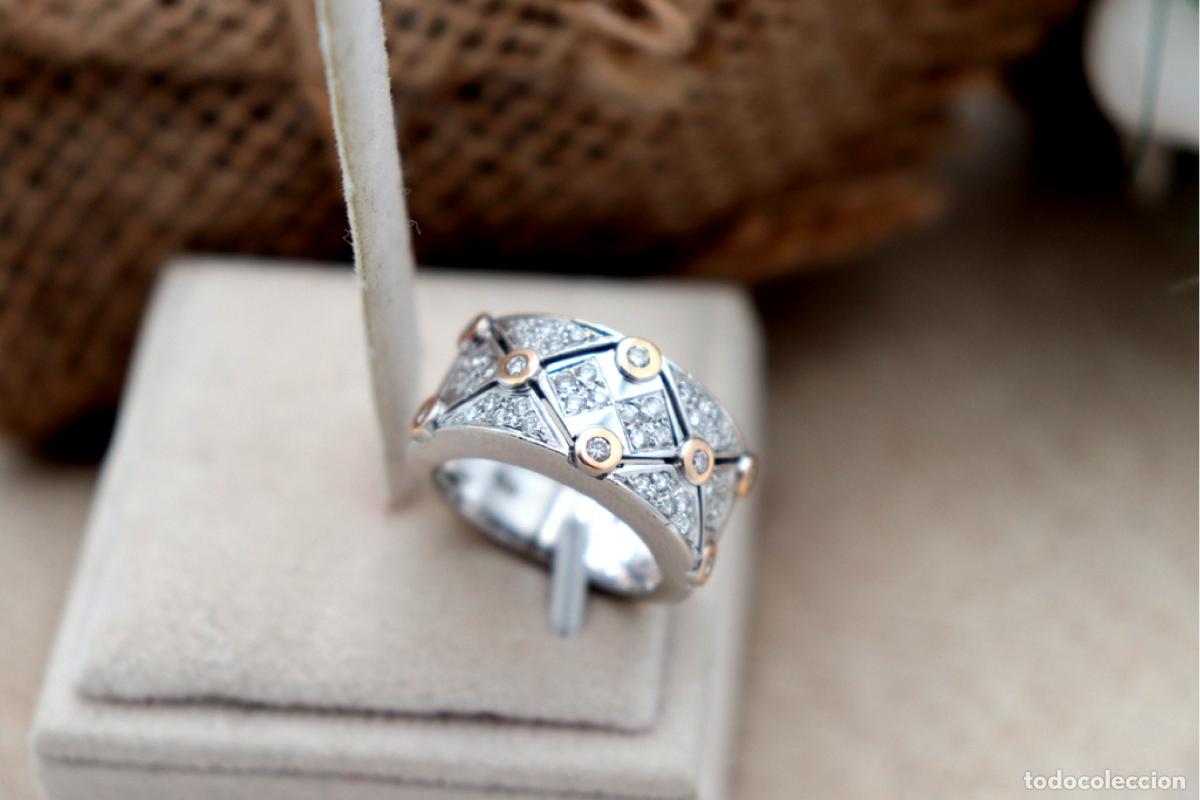 Joyeria: Anillo de oro de 19,2 quilates con diamantes - Foto 2