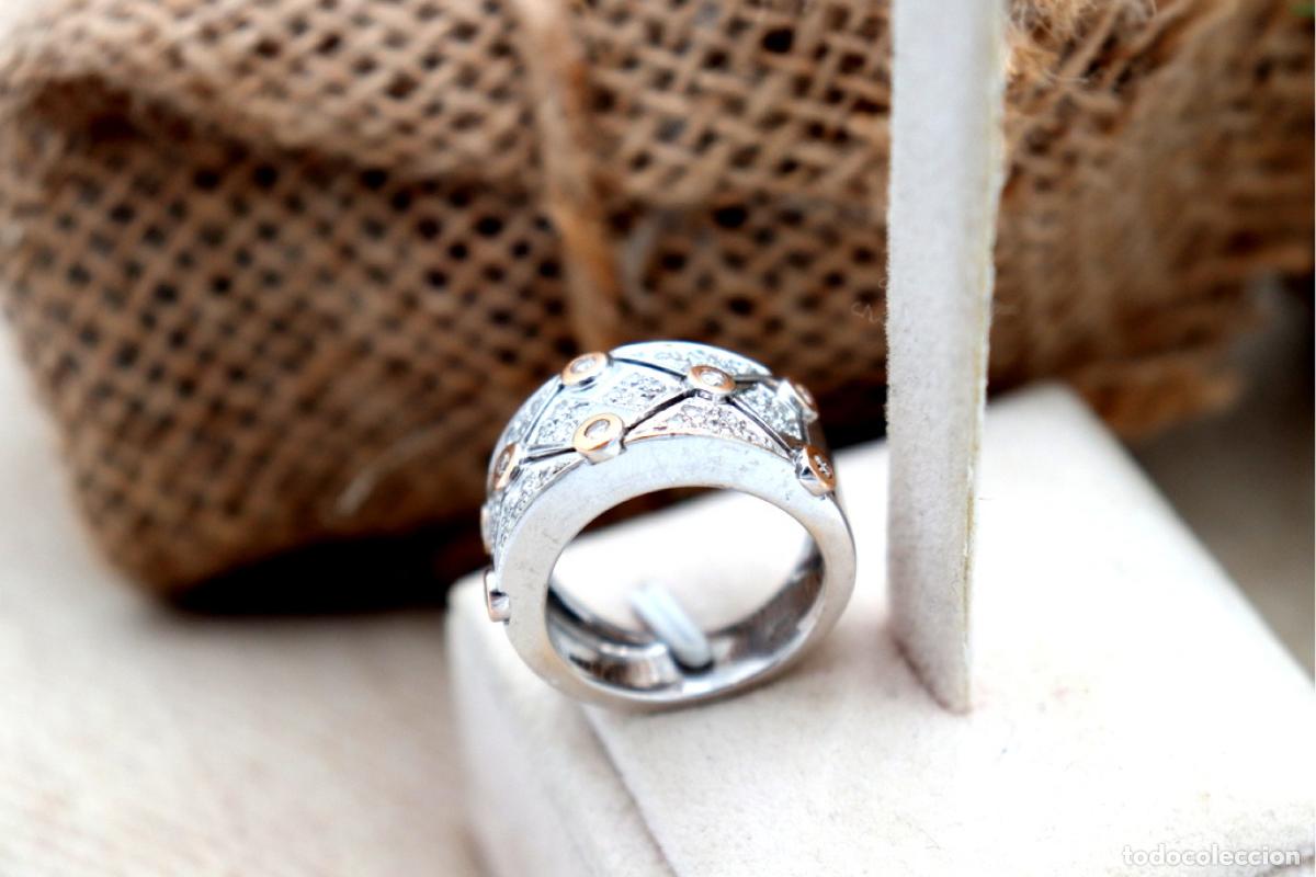 Joyeria: Anillo de oro de 19,2 quilates con diamantes - Foto 3