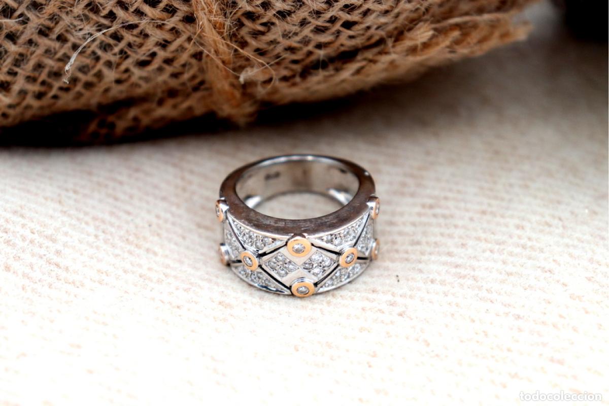 Joyeria: Anillo de oro de 19,2 quilates con diamantes - Foto 4
