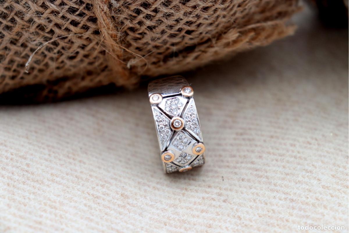 Joyeria: Anillo de oro de 19,2 quilates con diamantes - Foto 5