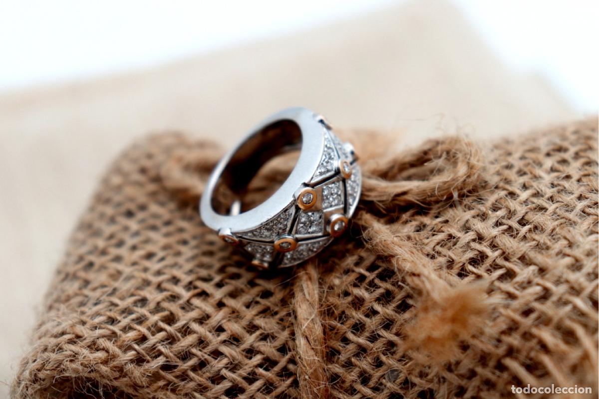 Joyeria: Anillo de oro de 19,2 quilates con diamantes - Foto 8