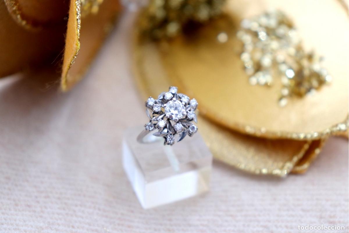 Joyeria: Anillo de oro de 18 quilates con diamantes - Foto 3