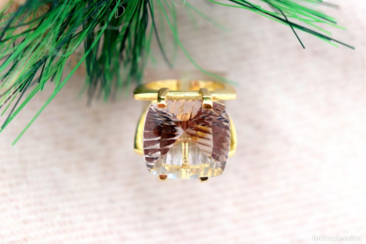 Joyeria: Anillo de oro de 19,2 quilates con citrino - Foto 5