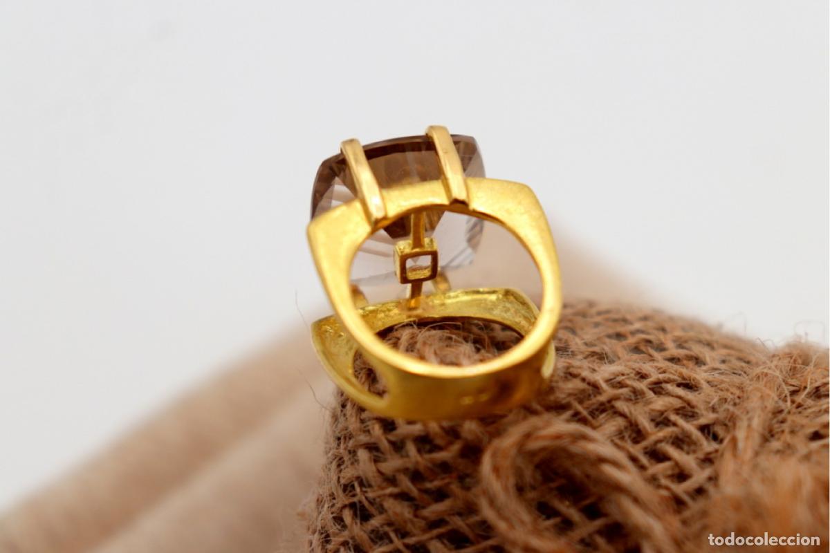 Joyeria: Anillo de oro de 19,2 quilates con citrino - Foto 6