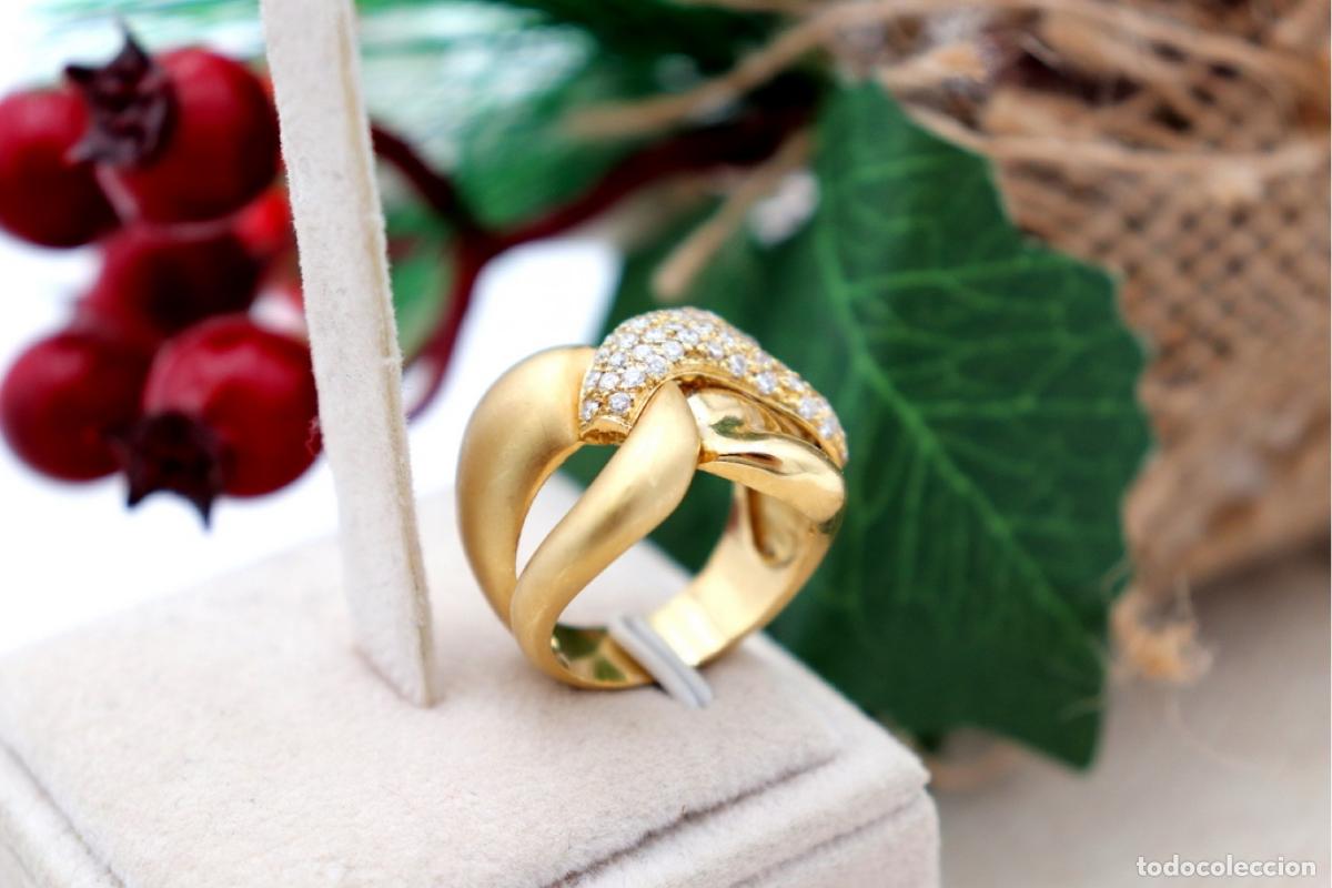 Joyeria: Anillo de oro de 19,2 quilates con diamantes - Foto 7