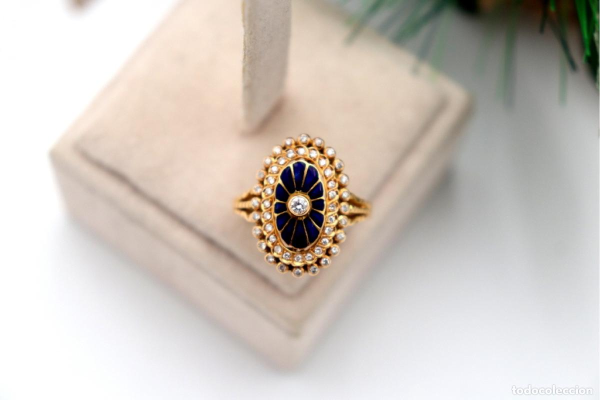 Joyeria: Anillo de oro de 19,2 quilates con diamantes - Foto 3