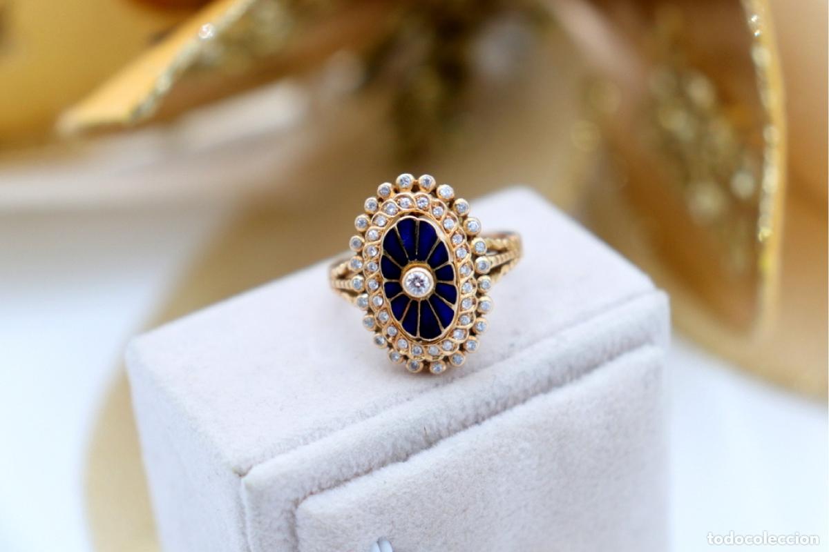 Joyeria: Anillo de oro de 19,2 quilates con diamantes - Foto 7