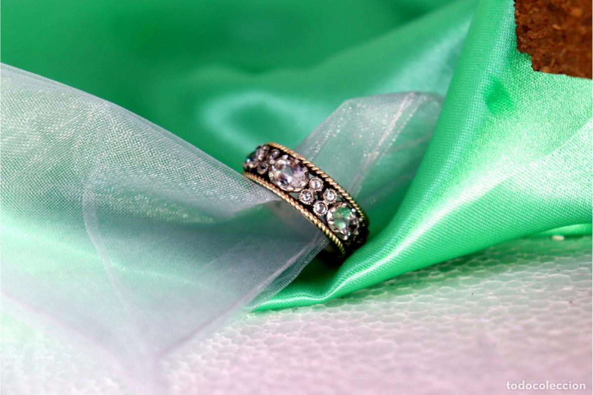 Joyeria: Anillo en oro y plata de 19,2K. - Foto 2