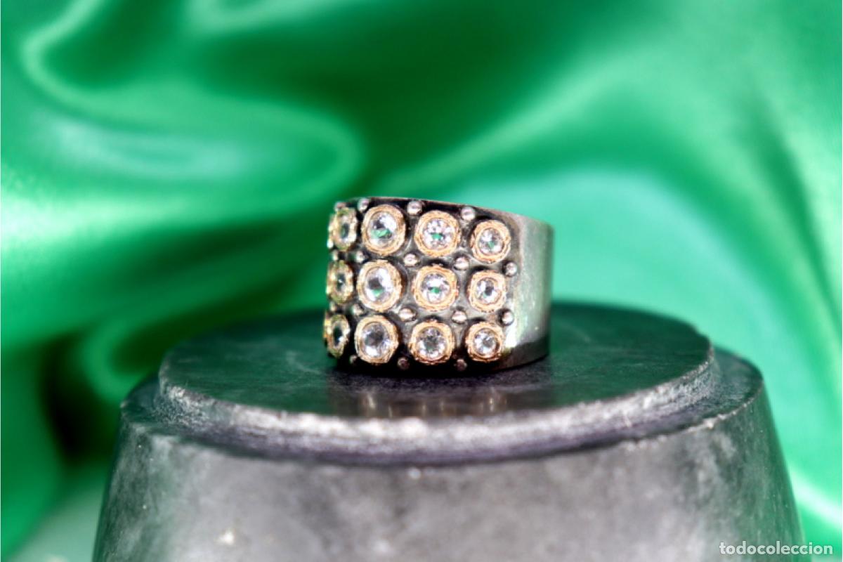 Joyeria: Anillo en oro y plata de 19,2K. - Foto 4