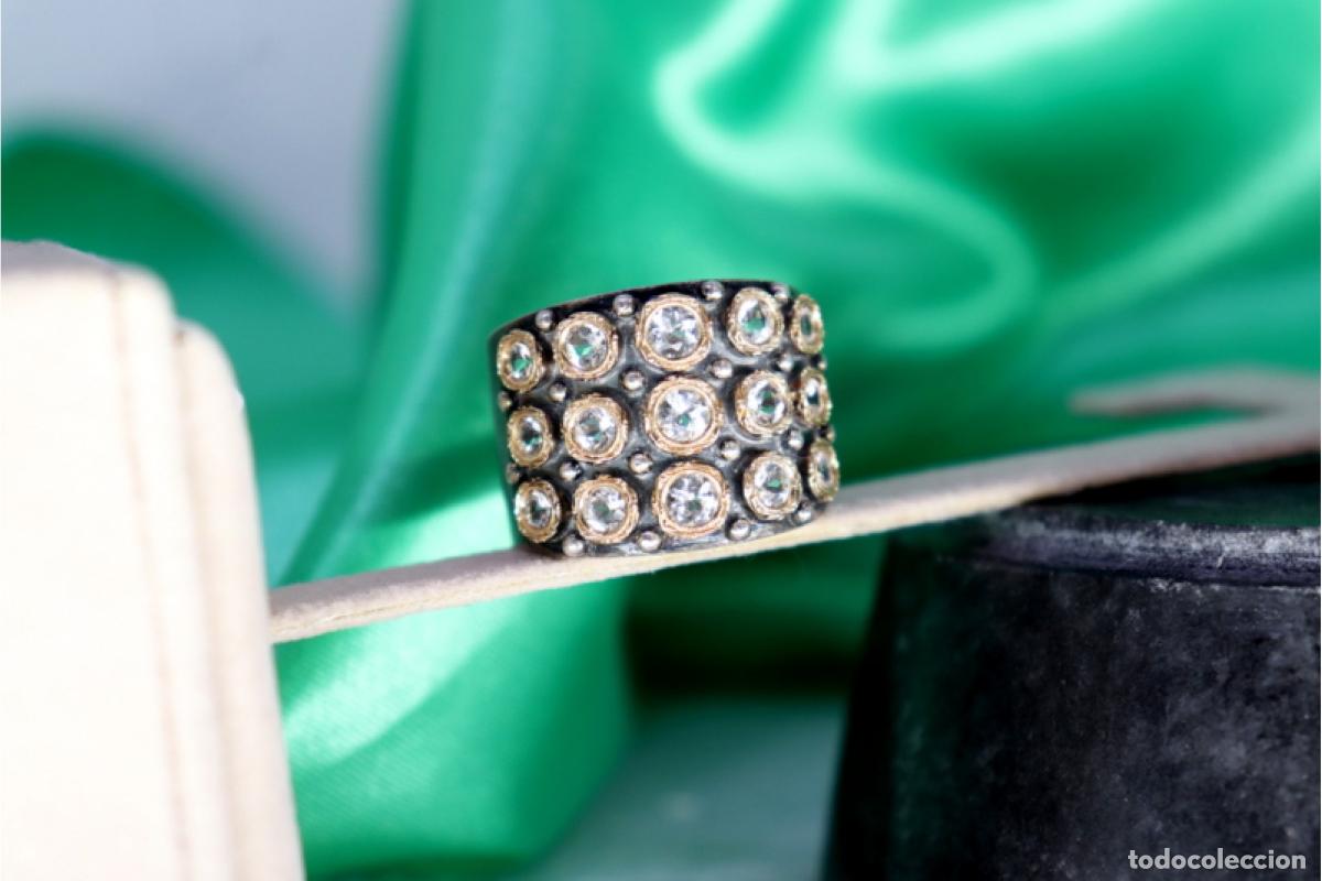 Joyeria: Anillo en oro y plata de 19,2K. - Foto 8