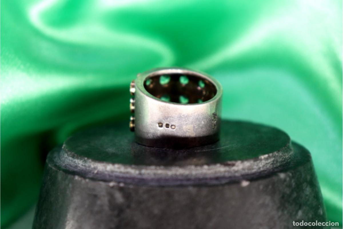 Joyeria: Anillo en oro y plata de 19,2K. - Foto 9