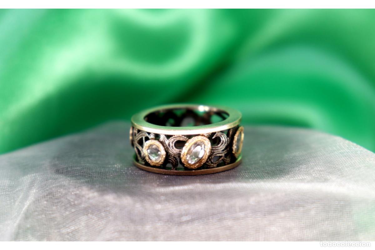 Joyeria: Anillo en oro y plata de 19,2K. - Foto 5