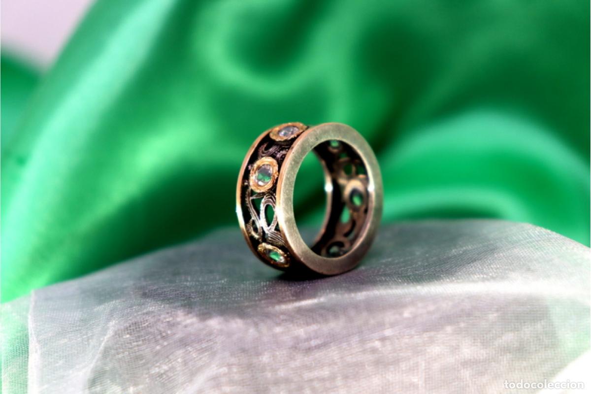 Joyeria: Anillo en oro y plata de 19,2K. - Foto 6