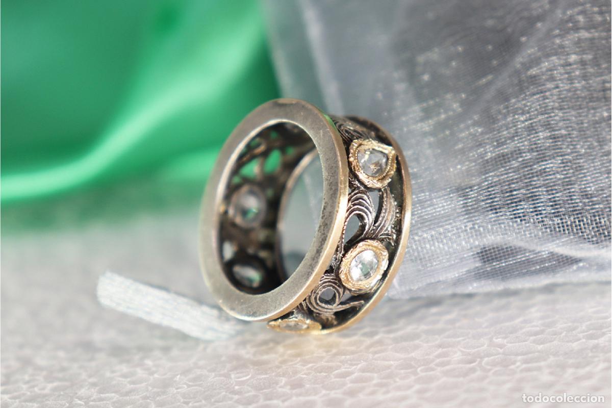 Joyeria: Anillo en oro y plata de 19,2K. - Foto 1