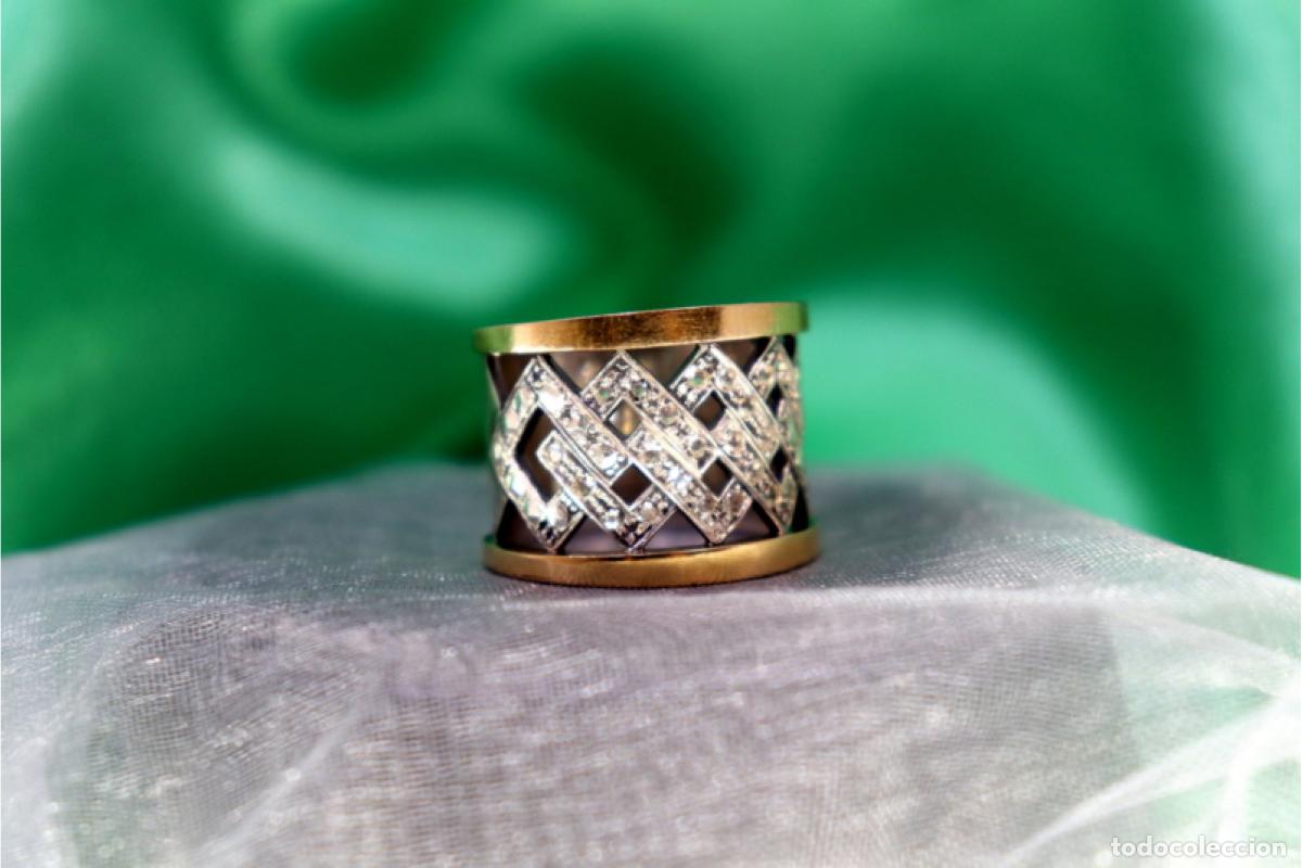 Joyeria: Anillo en oro y plata de 19,2K. - Foto 3