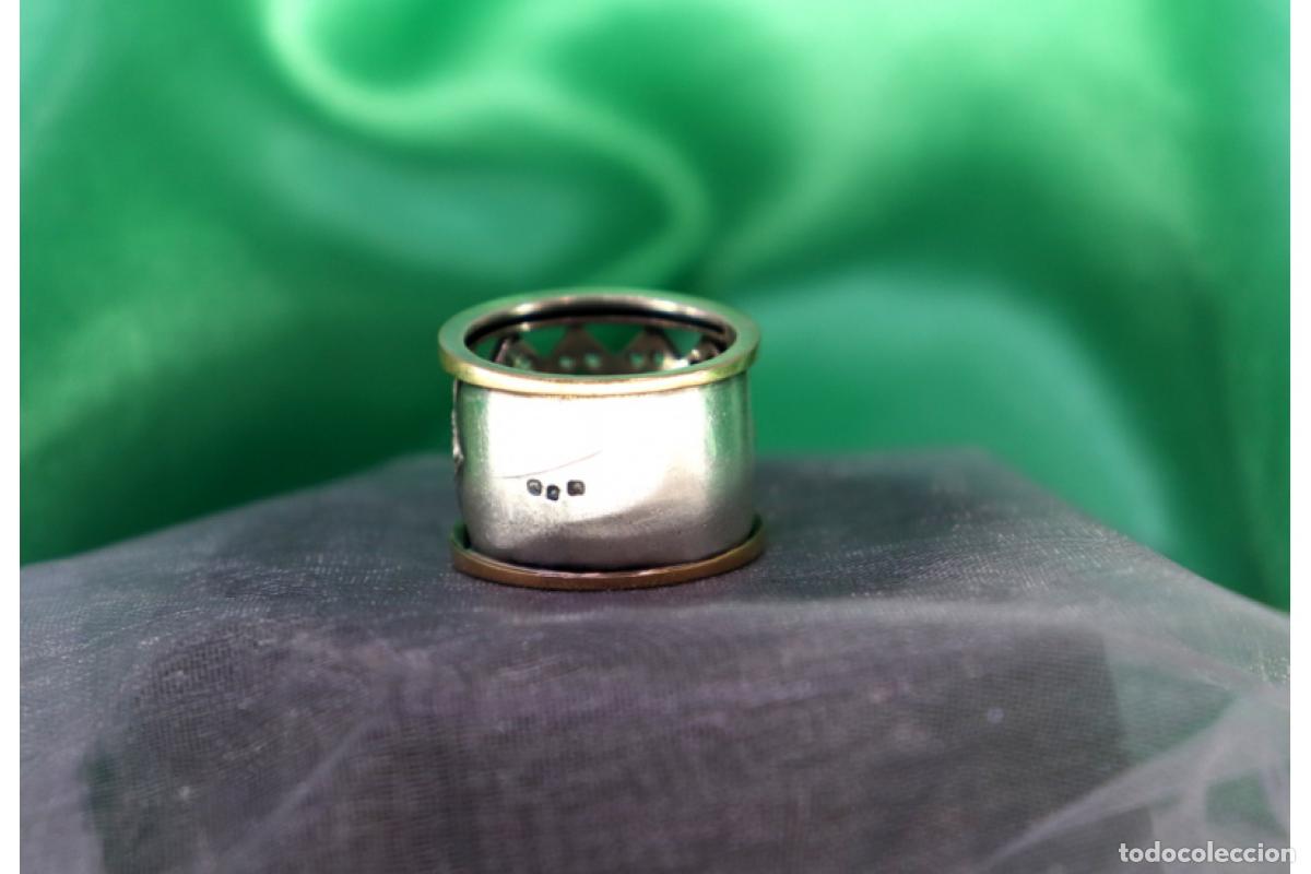 Joyeria: Anillo en oro y plata de 19,2K. - Foto 4
