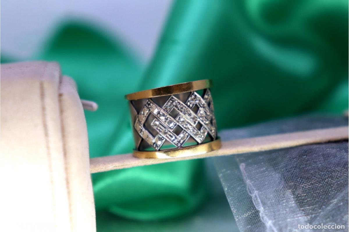 Joyeria: Anillo en oro y plata de 19,2K. - Foto 6