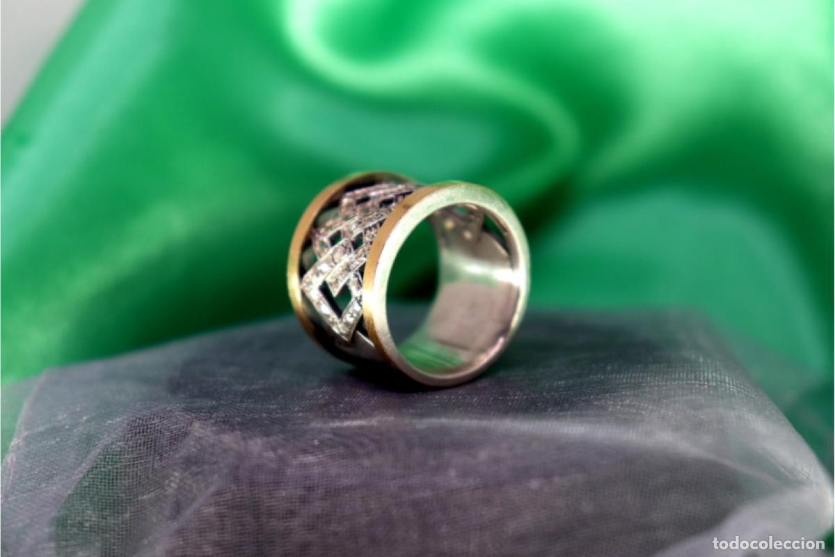 Joyeria: Anillo en oro y plata de 19,2K. - Foto 7