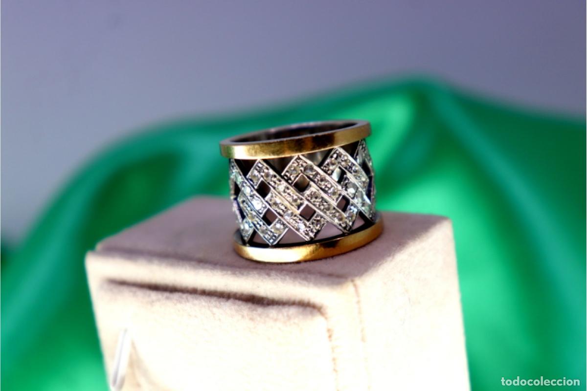 Joyeria: Anillo en oro y plata de 19,2K. - Foto 8