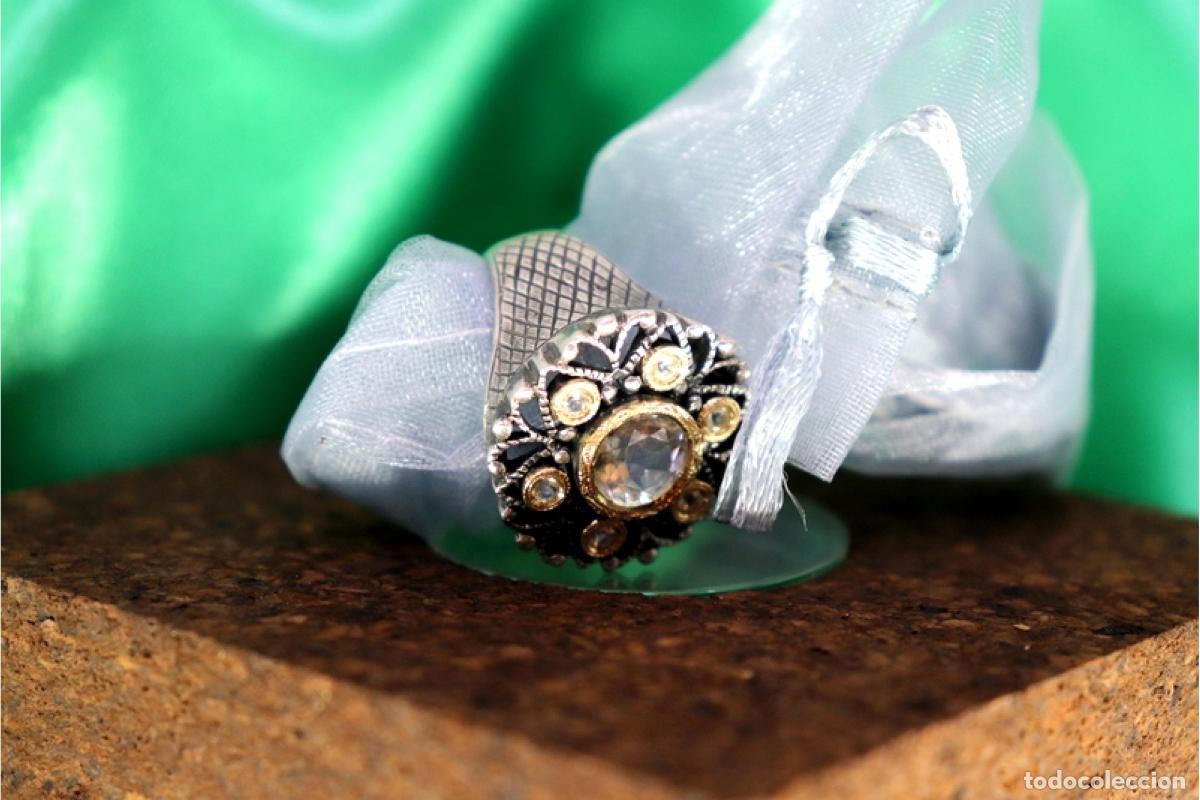 Joyeria: Anillo en oro y plata de 19,2K. - Foto 6
