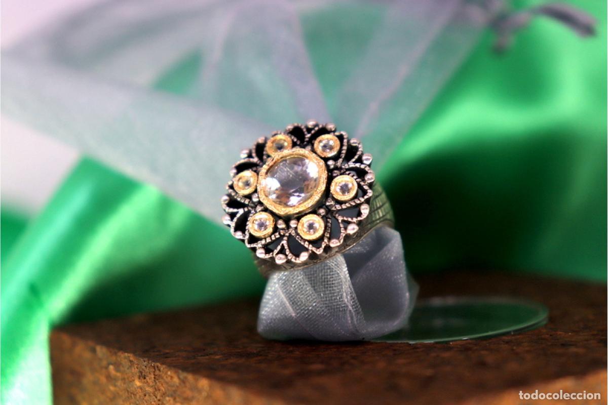 Joyeria: Anillo en oro y plata de 19,2K. - Foto 8