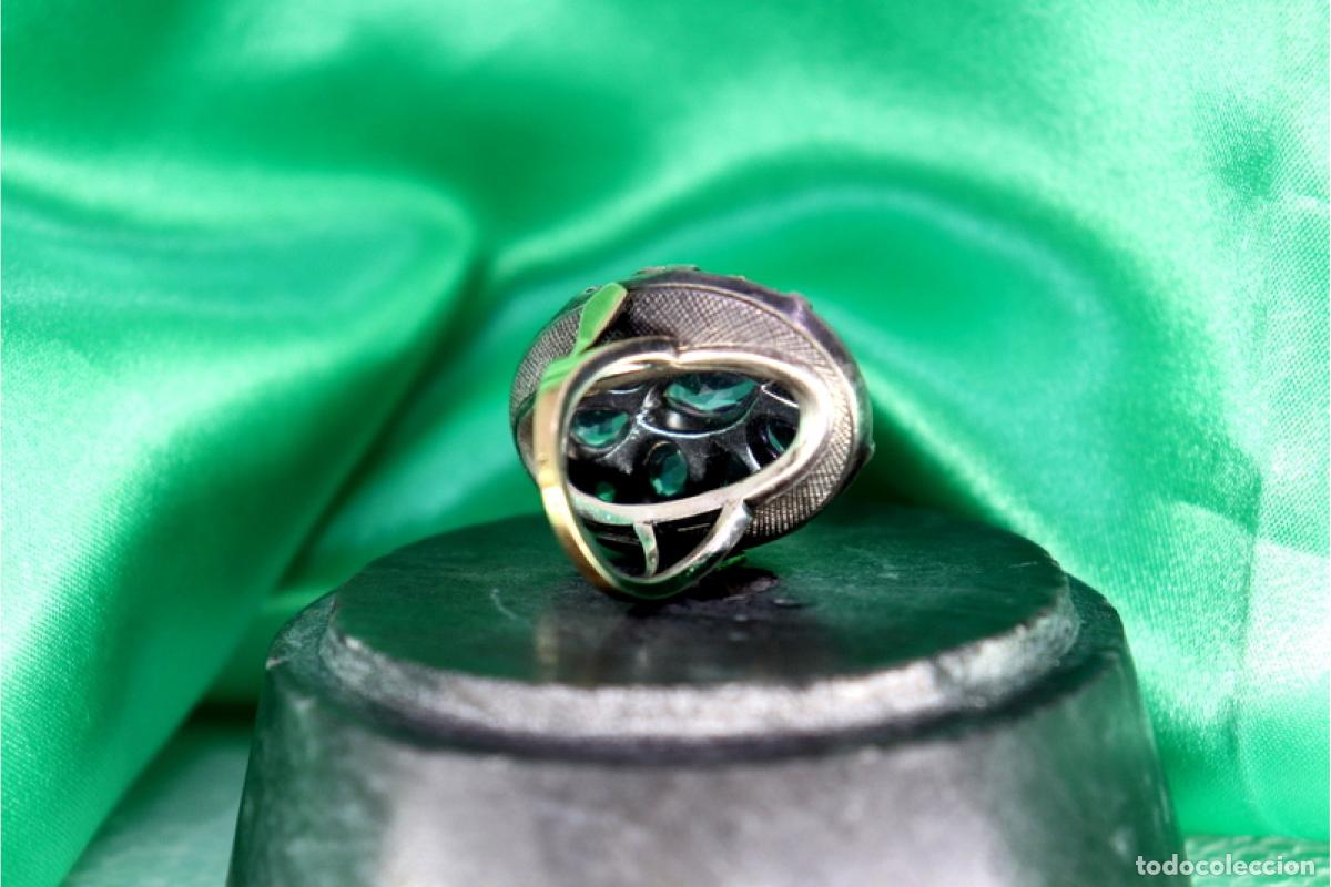 Joyeria: Anillo de oro y plata de 19,2K con amatistas. - Foto 4