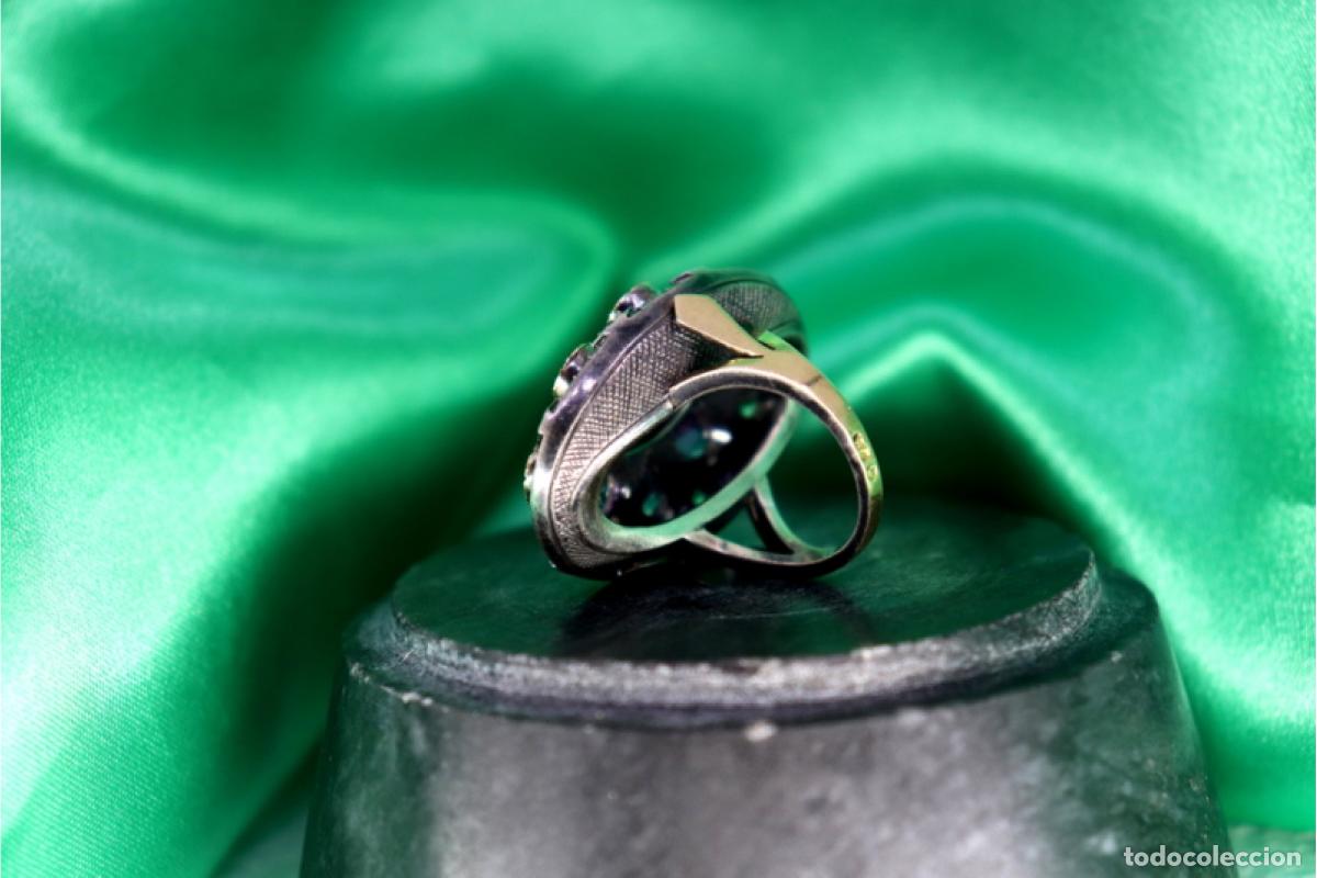 Joyeria: Anillo de oro y plata de 19,2K con amatistas. - Foto 9