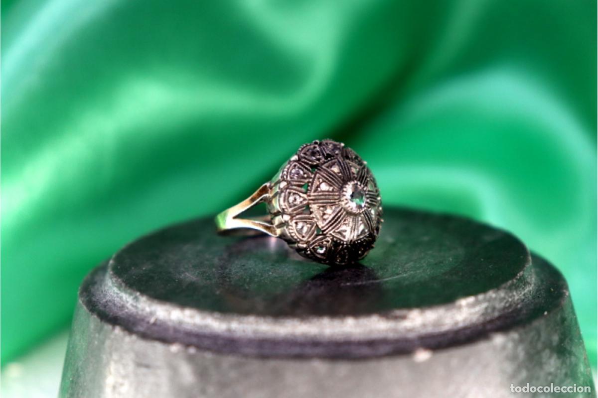 Joyeria: Anillo en oro y plata de 19,2K. - Foto 2