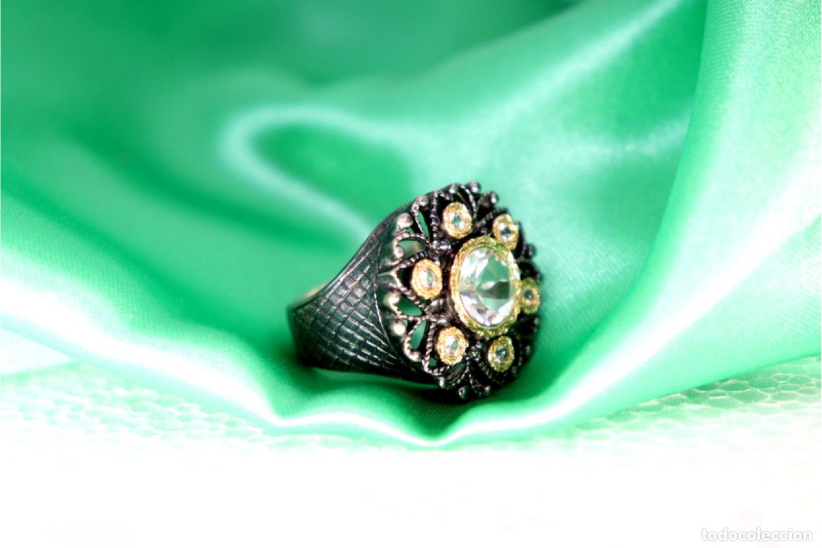Joyeria: Anillo en oro y plata de 19,2K. - Foto 6